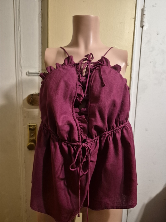 wild fable Tops - Wild Fable Women' Burgundy/Wine Crop Top with Tag Size XXL
